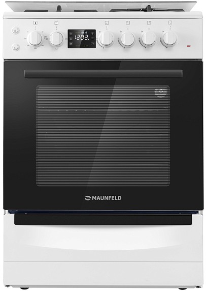 Газовая плита с электрической духовкой MAUNFELD MGC60ECW05